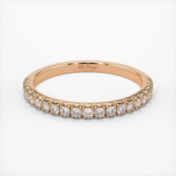 AGIDesignShop Naomi Lab-Created Diamond Wedding Band