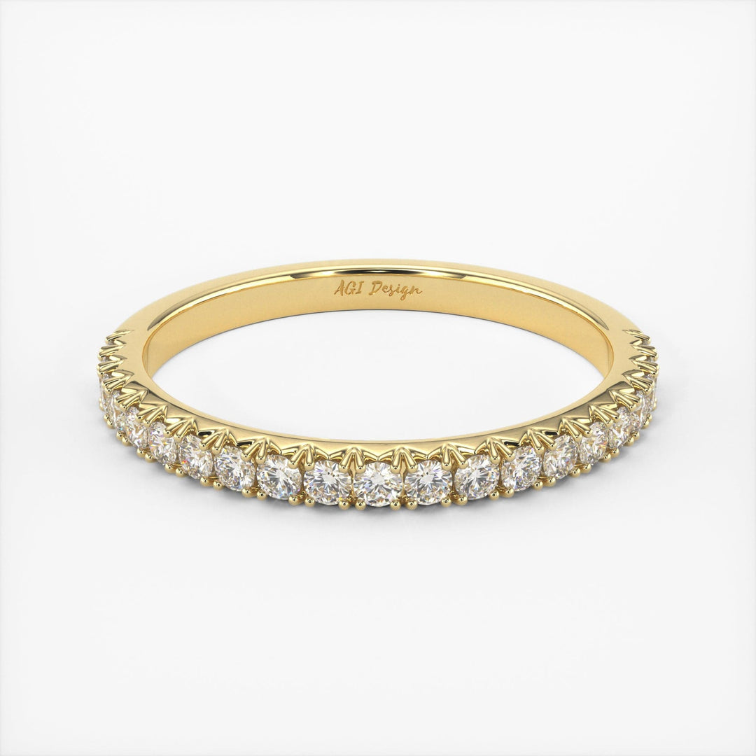AGIDesignShop Naomi Lab-Created Diamond Wedding Band