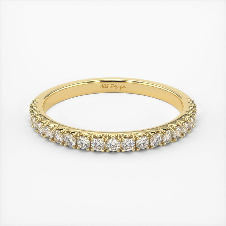 AGIDesignShop Naomi Lab-Created Diamond Wedding Band