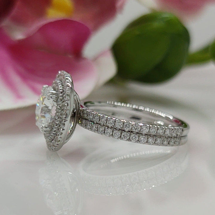 AGI Design Nola 2ct Round Moissanite Engagement Ring