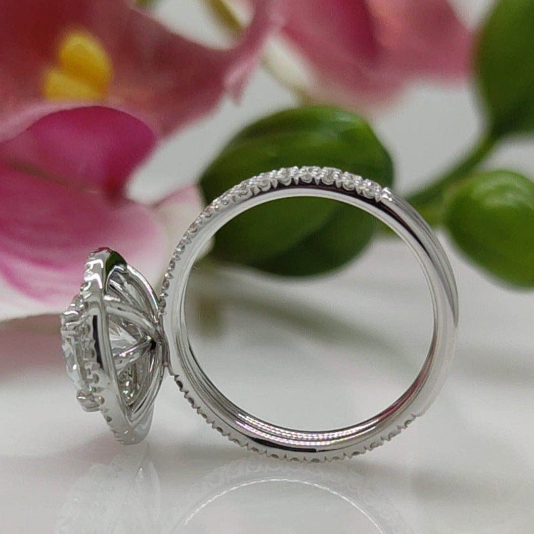 AGI Design Nola 2ct Round Moissanite Engagement Ring