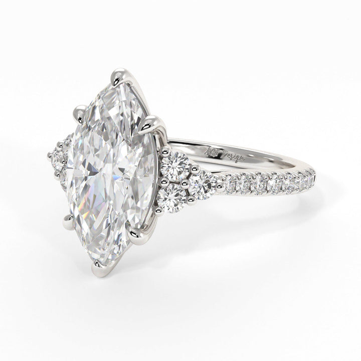 AGIDesignShop Olivia Marquise Moissanite Engagement Ring