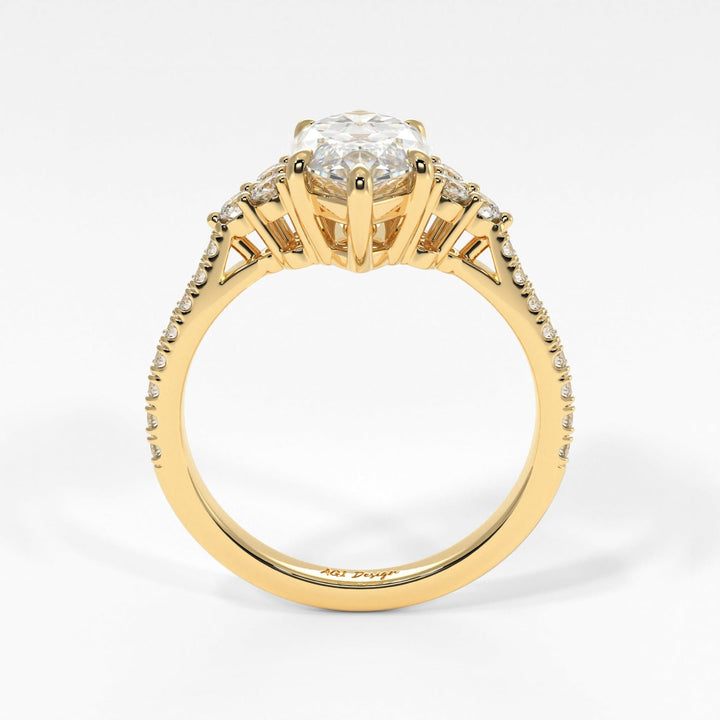 AGIDesignShop Olivia Marquise Moissanite Engagement Ring