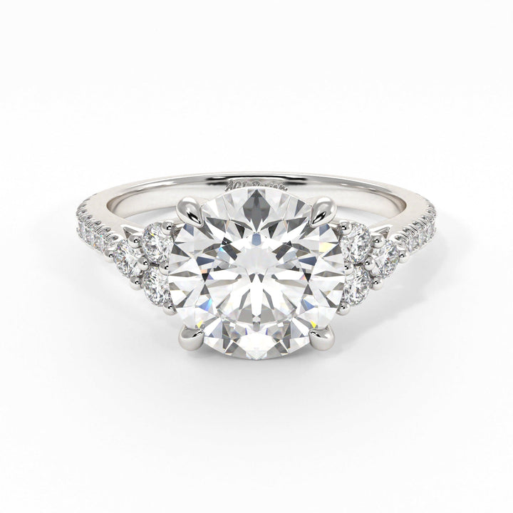 AGIDesignShop Olivia Round Moissanite Engagement Ring
