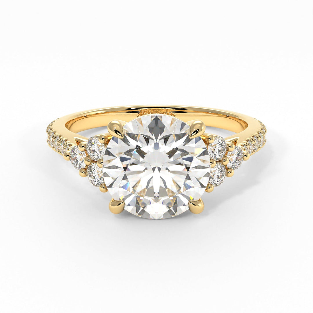AGIDesignShop Olivia Round Moissanite Engagement Ring
