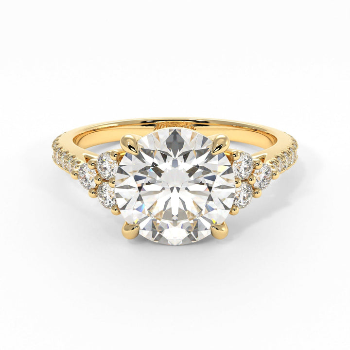 AGIDesignShop Olivia Round Moissanite Engagement Ring