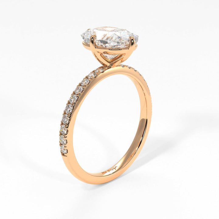 AGIDesignShop Patricia Elongated Cushion Cut Moissanite Engagement Ring