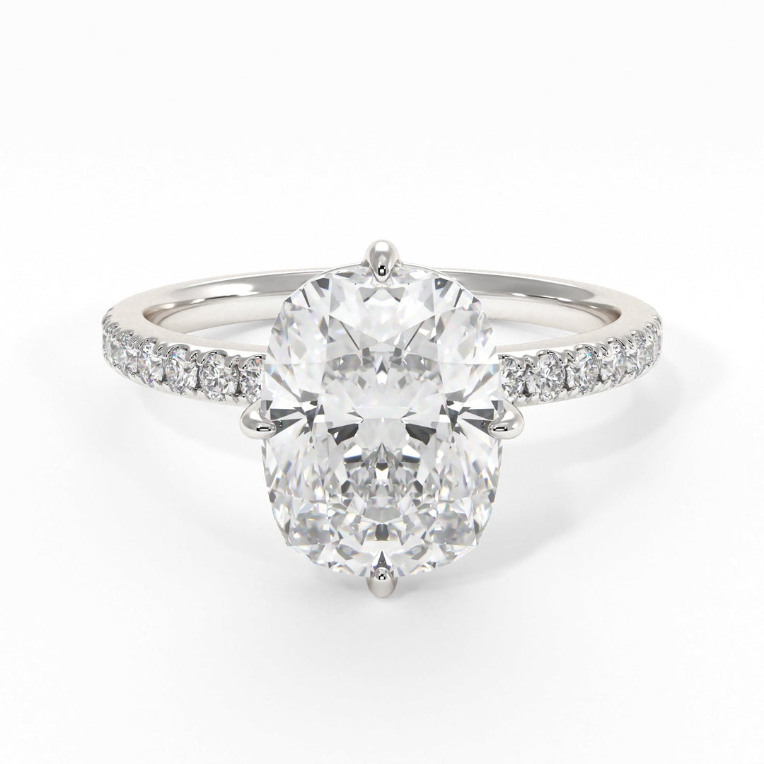 AGIDesignShop Patricia Elongated Cushion Cut Moissanite Engagement Ring