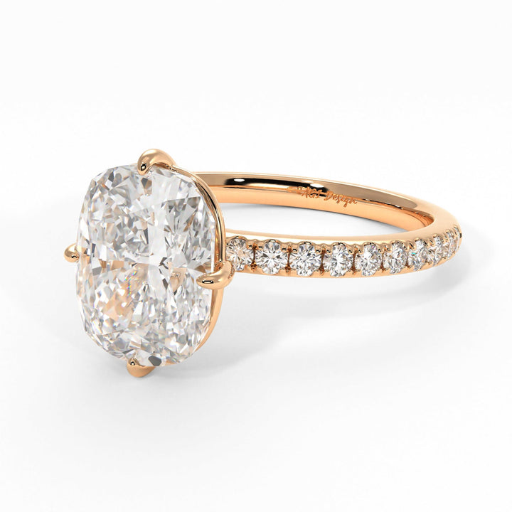 AGIDesignShop Patricia Elongated Cushion Cut Moissanite Engagement Ring