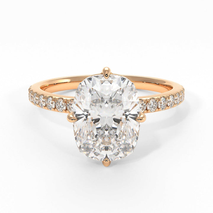 AGIDesignShop Patricia Elongated Cushion Cut Moissanite Engagement Ring