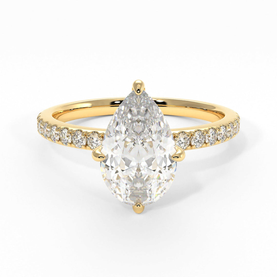 AGIDesignShop Patricia Pear Shape Moissanite  Engagement Ring