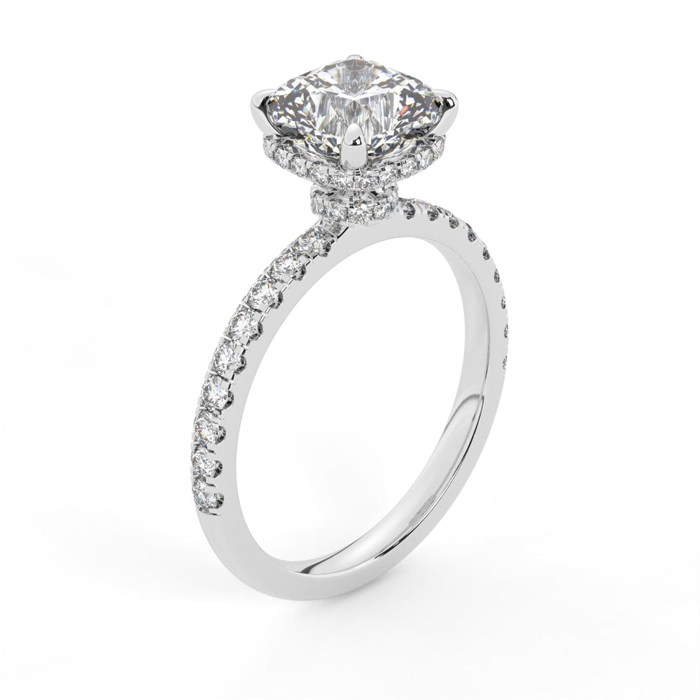 AGIDesignShop Sarah Cushion Cut Moissanite Engagement Ring