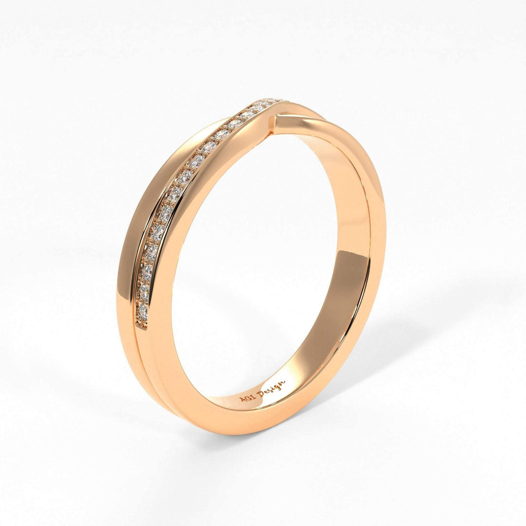 AGIDesignShop Sharon Twisted Diamond Wedding Band