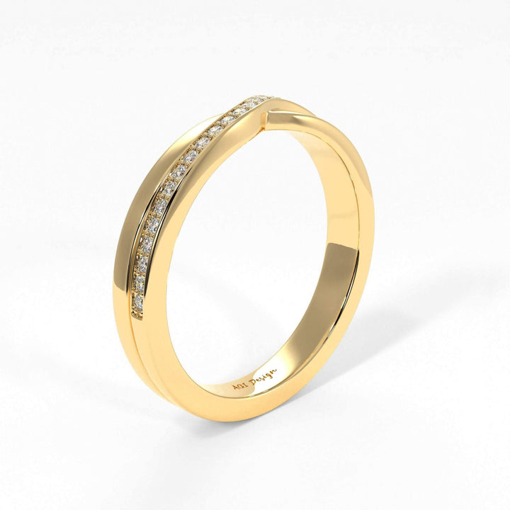 AGIDesignShop Sharon Twisted Diamond Wedding Band