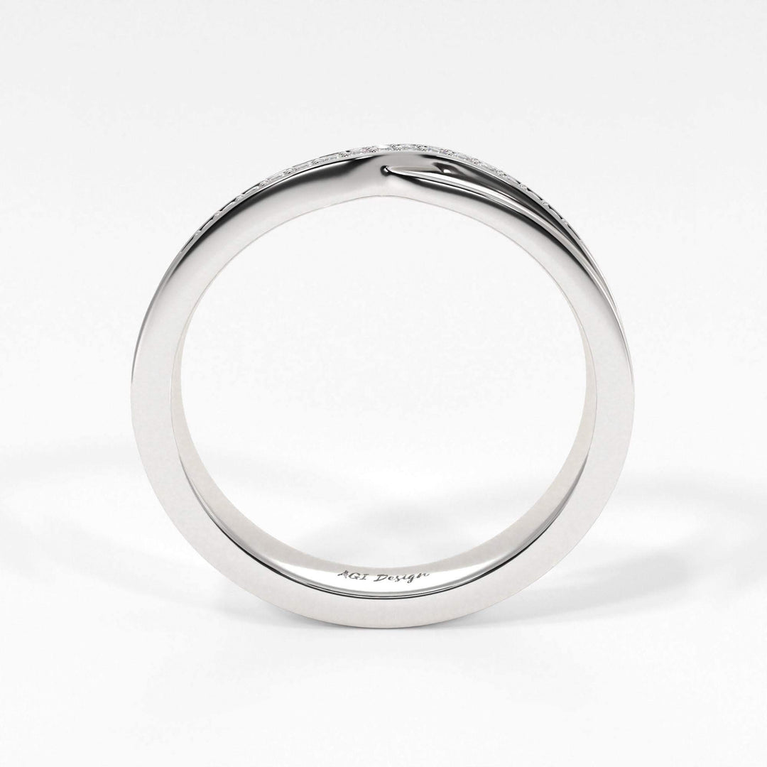 AGIDesignShop Sharon Twisted Diamond Wedding Band