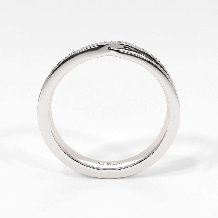 AGIDesignShop Sharon Twisted Diamond Wedding Band