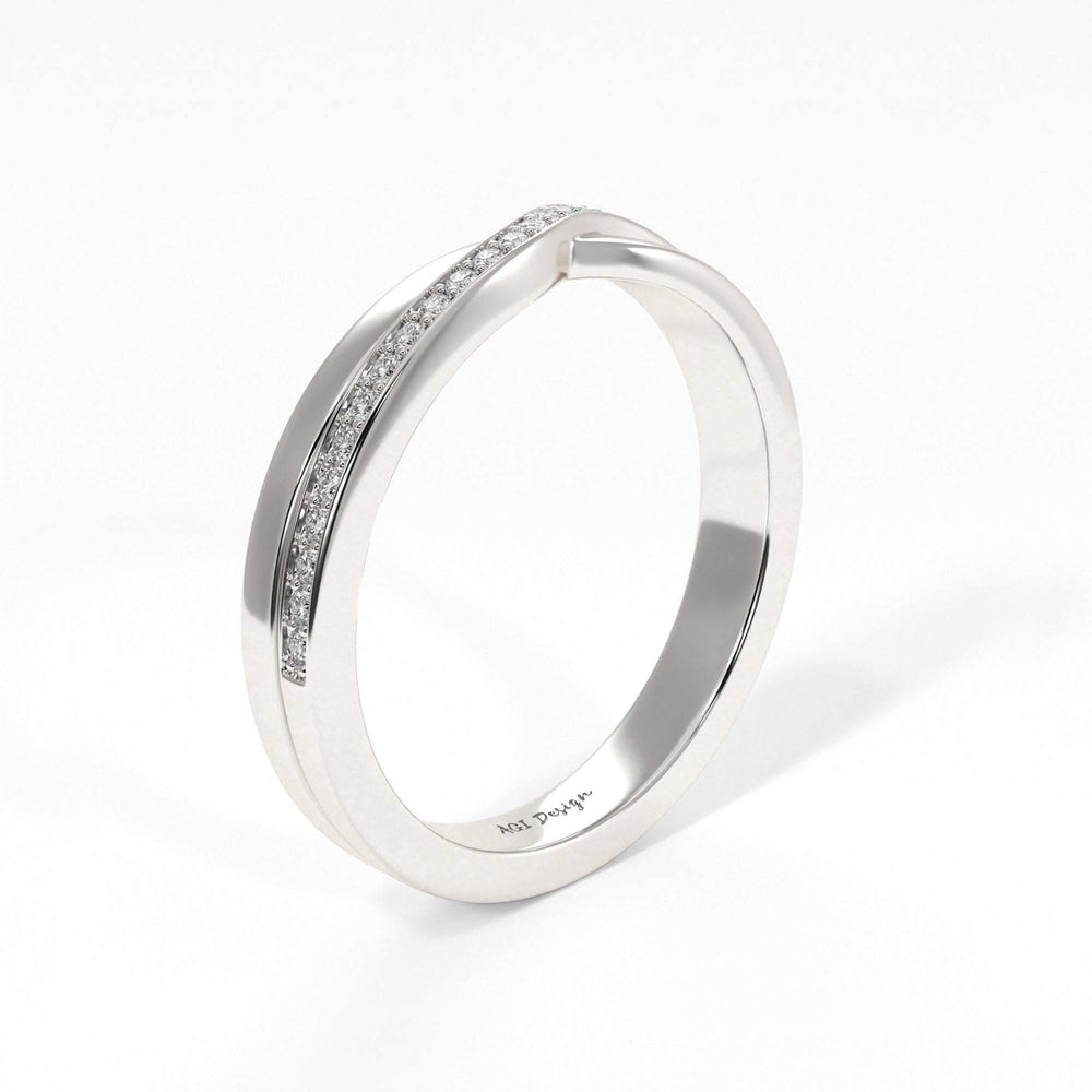 AGIDesignShop Sharon Twisted Diamond Wedding Band