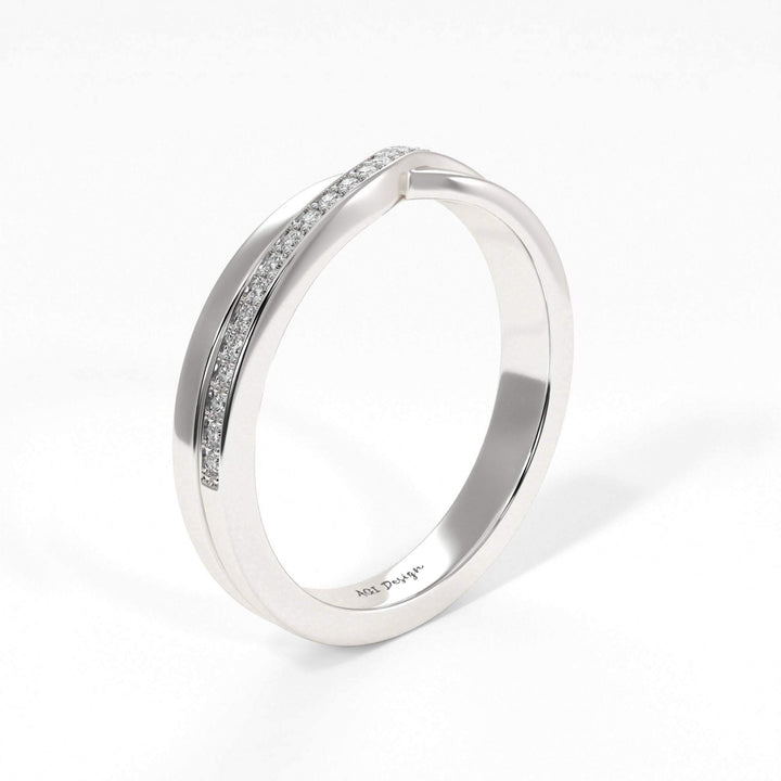 AGIDesignShop Sharon Twisted Diamond Wedding Band