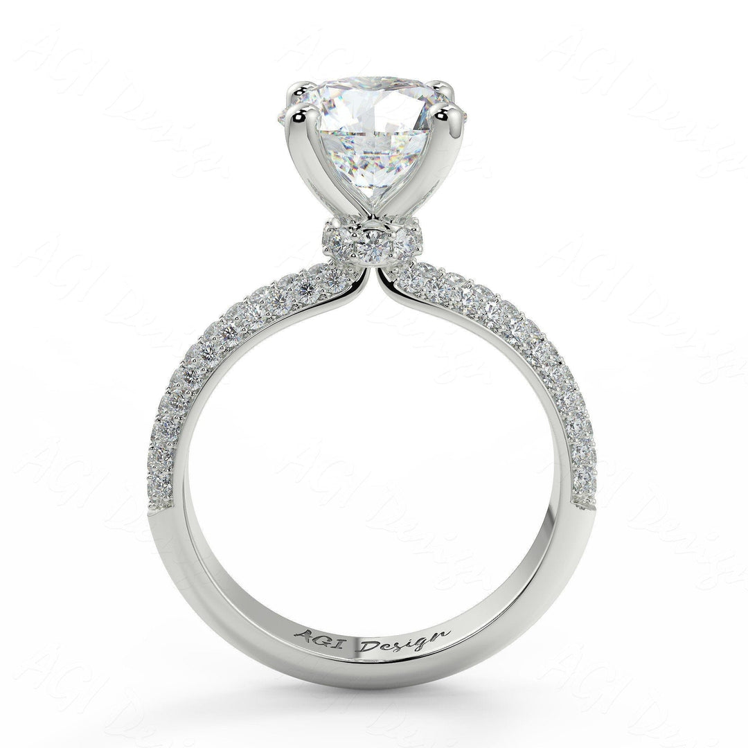 AGIDesignShop Sophia Round Moissanite Engagement Ring