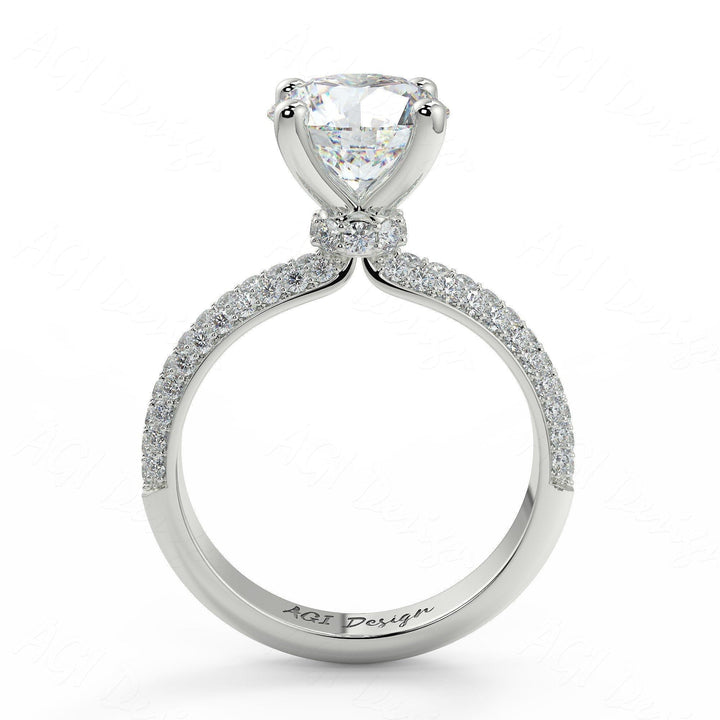 AGIDesignShop Sophia Round Moissanite Engagement Ring