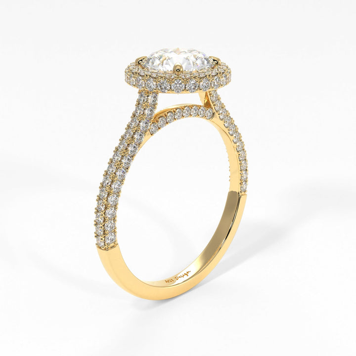 AGIDesignShop Tanya Round Moissanite Engagement Ring