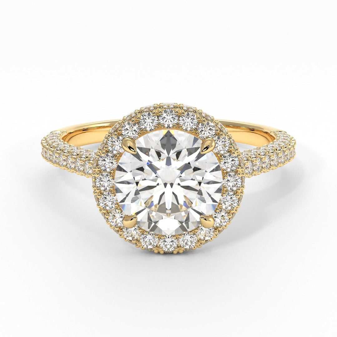 AGIDesignShop Tanya Round Moissanite Engagement Ring