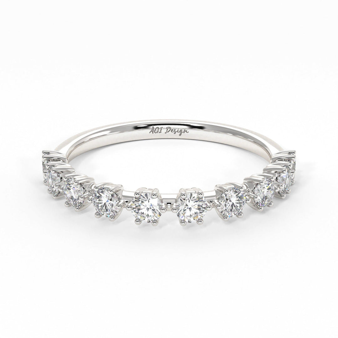 AGIDesignShop Tina Lab-Created Diamonds Wedding Band