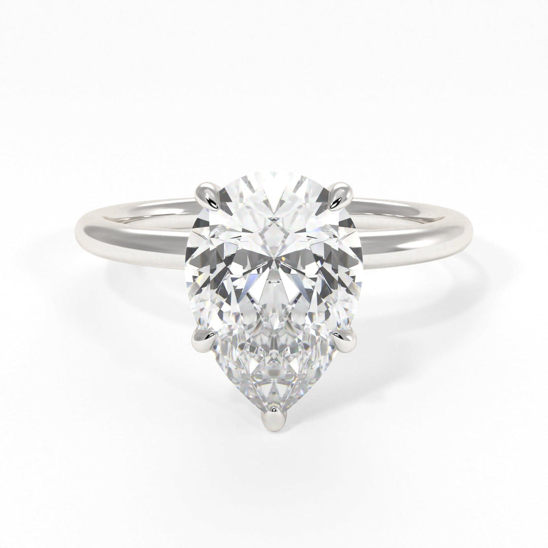 AGI Design Valery Pear Shape Moissanite Engagement Ring