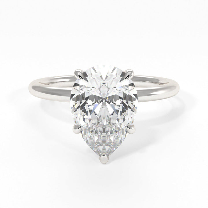 AGI Design Valery Pear Shape Moissanite Engagement Ring