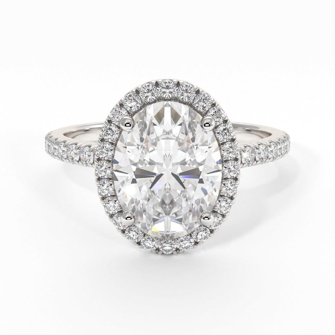 AGIDesignShop Victoria Oval Moissanite  Engagement Ring
