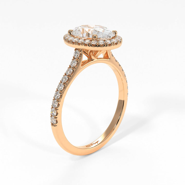 AGIDesignShop Victoria Oval Moissanite  Engagement Ring