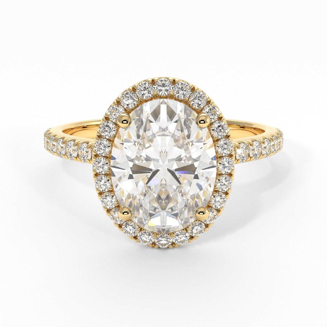 AGIDesignShop Victoria Oval Moissanite  Engagement Ring