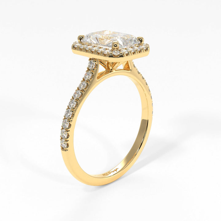 AGIDesignShop Victoria Radiant/Emerald Moissanite  Engagement Ring