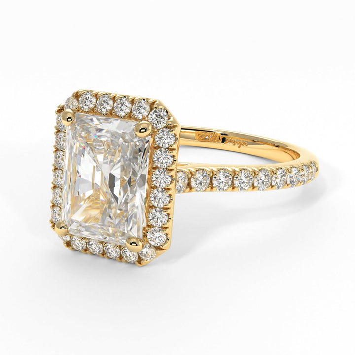 AGIDesignShop Victoria Radiant/Emerald Moissanite  Engagement Ring