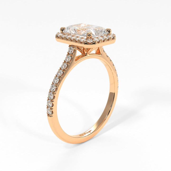 AGIDesignShop Victoria Radiant/Emerald Moissanite  Engagement Ring