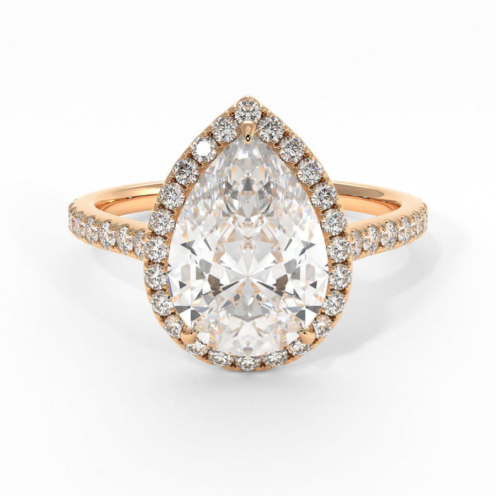 AGIDesignShop Vivian Pear Shaped Moissanite Engagement Ring