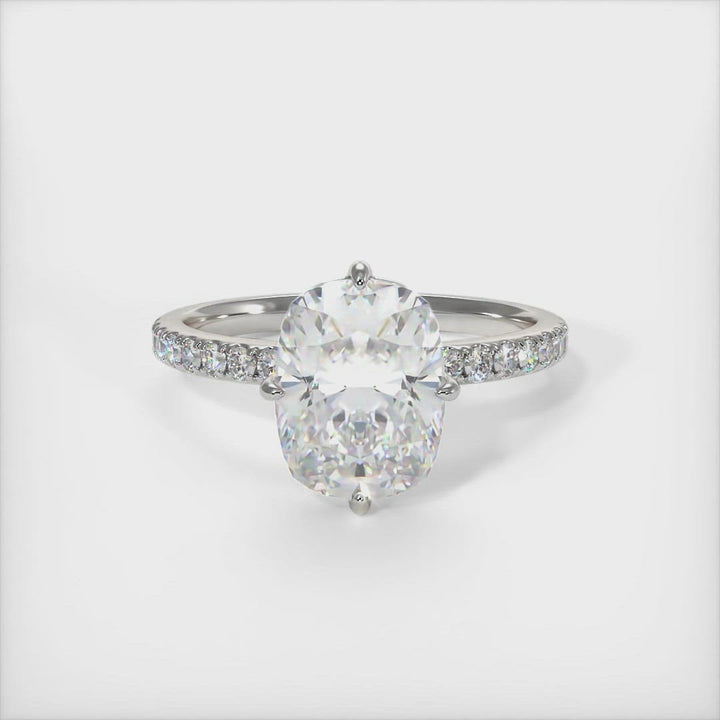 Patricia Elongated Cushion Cut Moissanite Engagement Ring