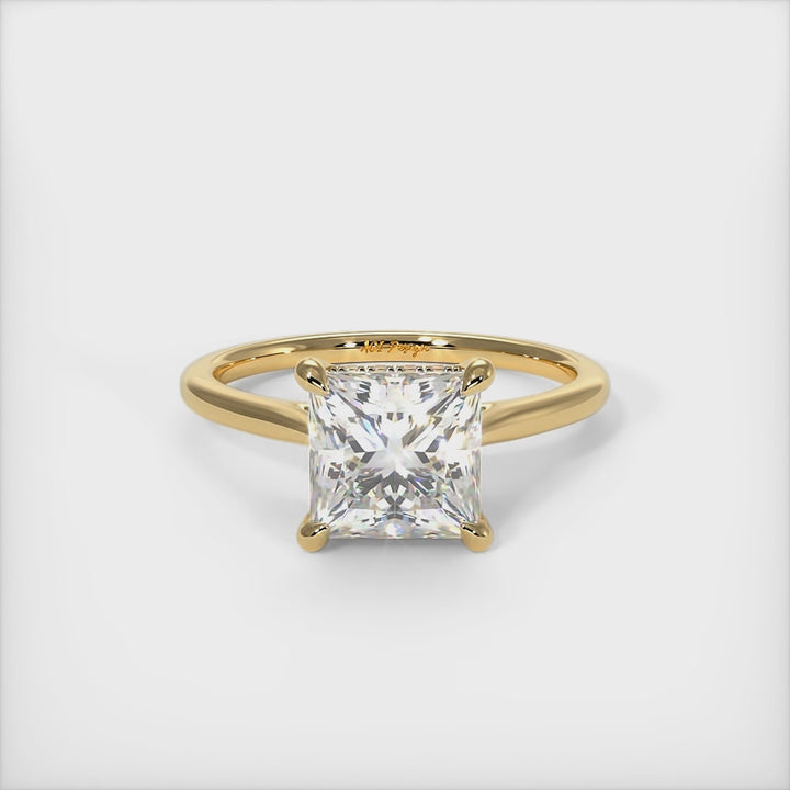 Claire Princess Cut Moissanite Engagement Ring